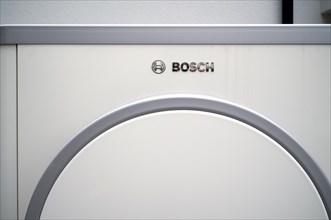Bosch Compress 7400i AW air-to-water heat pump, logo, outdoor unit, building services, Stuttgart,