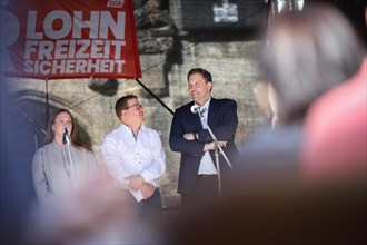 Lars Klingbeil, SPD party chairman, during his visit to the DGB rally in Chemnitz, 1 May 2024