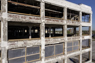 Detroit, Michigan, The abandoned Fisher Body 21 auto factory is being converted to Fisher 21 Lofts,