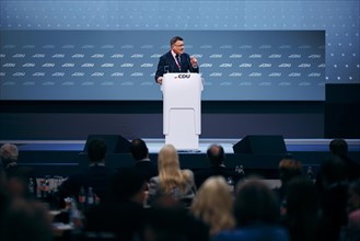 Boris Rhein, Minister-President of Hesse, photographed at the CDU Germany 2024 party conference in