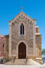 The Parroquia de San Padro church in the harbour district of el Serallo in Taragona, Spain, Europe