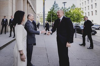 (L-R) Annalena Baerbock (Alliance 90/The Greens), Federal Foreign Minister, Olaf Scholz (SPD),