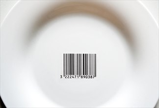 Bar code of a food product, made in France