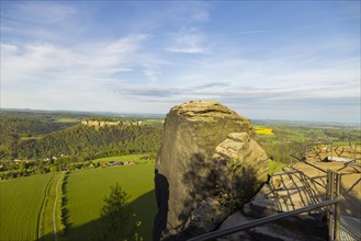 The Lilienstein is the most striking and best-known rock in the Elbe Sandstone Mountains. Shadow