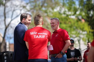 Lars Klingbeil, SPD party chairman, during his visit to the DGB rally in Goerlitz, 1 May 2024