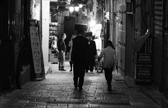 Orthodox Jews in the Old City of Jerusalem, Jerusalem, 23.04.2024