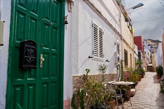 Alley in the alley neighbourhood, old town of San Sebastian de La Gomera, La Gomera, Canary