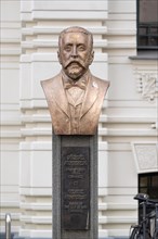 Memorial to George Armitstead, German-Baltic engineer and entrepreneur, mayor of Riga, Latvia, from