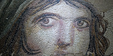 Gypsy girl mosaic, Zeugma mosaic Museum, Gaziantep, Turkey, Asia