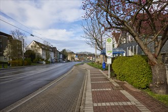 Friedrichstrasse bus stop on Martin-Luther-Strasse, B51 in Hattingen, Ennepe-Ruhr district, North