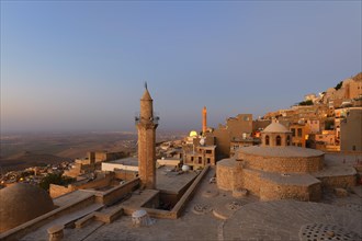 Mardin old city at sunrise, Mardin, Turkey, Asia