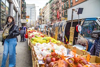 Outdoor fruit stand, Chinatown, Manhattan, New York City