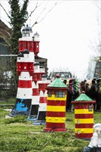 Lighthouses, Dangast, Jade Bay, North Sea, Lower Saxony, Germany, Europe