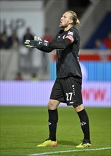 Goalkeeper Robin Zentner 1. FSV Mainz 05 (27) Gesture Gesture Voith-Arena, Heidenheim,