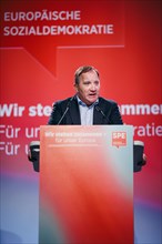 Stefan Loefven, President of the Party of European Socialists, recorded at the Social Democratic