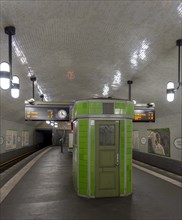 Interior photograph, Maerkisches Museum underground station, Berlin, Germany, Europe