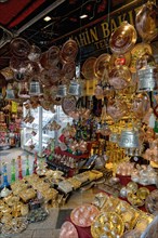 Copper stalls, Sanliurfa bazaar, Turkey, Asia
