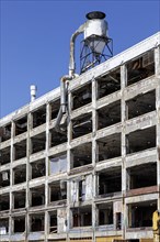 Detroit, Michigan, The abandoned Fisher Body 21 auto factory is being converted to Fisher 21 Lofts,