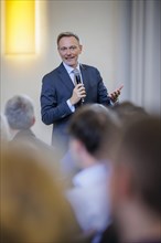 Christian Lindner (FDP), Federal Minister of Finance, speaking at the University of Heidelberg