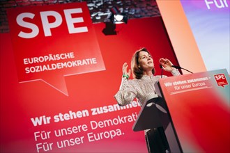 Katarina Barley, SPD lead candidate for the European elections, recorded at the Social Democratic