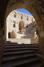 Entrance to Saint Ananias Monastery known as Deyrulzafaran or Saffron Monastery viewed through an