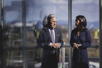 (R-L) Annalena Baerbock (Alliance 90/The Greens), Federal Foreign Minister, meets Winston Peters,