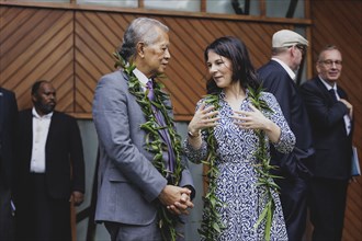 Annalena Baerbock (Alliance 90/The Greens), Federal Foreign Minister, and Henry Puna, Secretary