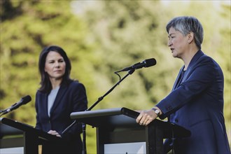 (L-R) Annalena Baerbock (Alliance 90/The Greens), Federal Foreign Minister, and Penny Wong, Foreign