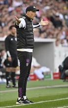 Coach Thomas Tuchel FC Bayern Muenchen FCB on the sidelines, gestures, gesture, MHPArena, MHP Arena