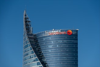 Swedbank headquarters on the banks of the Daugava, Riga, Latvia, Europe