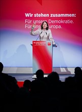 Katarina Barley, SPD lead candidate for the European elections, recorded at the Social Democratic