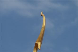 Chofah on the pediment, Wat Si Saket, Vientiane, Vientiane Province, Laos, Asia