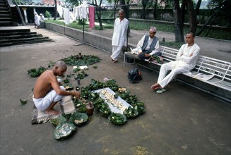 Hindu funerary ritual, Pashupatinath, kathmandu, Nepal, Tradition, Newar people, Asia