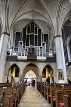 Main organ, Sankt-Petri-Kirche, parish church, start of construction 1310, Moenckebergstrasse,