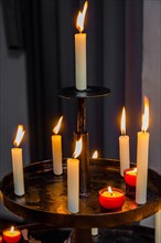 Sacrificial candles, Bavaria, Germany, Europe