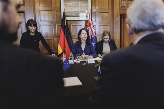 (L-R) Annalena Baerbock (Alliance 90/The Greens), Federal Foreign Minister, meets Winston Peters,