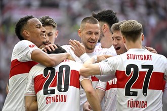 Goal celebrations Loenidas Stergiou VfB Stuttgart (20) Jamie Leweling VfB Stuttgart (18) Anthony