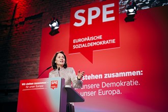 Katarina Barley, SPD lead candidate for the European elections, recorded at the Social Democratic