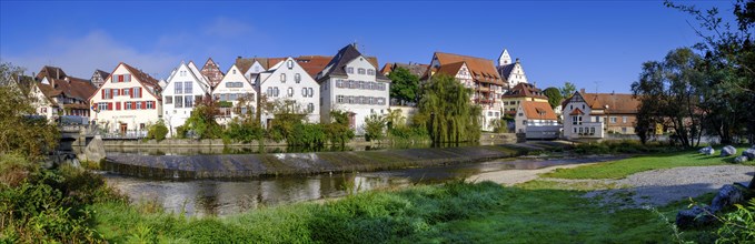 Danube in Riedlingen, Swabian Alb, Upper Danube, Upper Swabia, Swabia, Baden-Wuerttemberg, Germany,