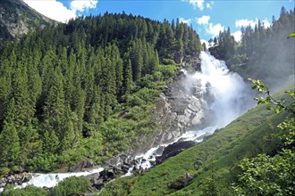 Krimml Waterfalls, Krimml Achental Valley, Hohe Tauern National Park, Krimml, Pinzgau, Austria,