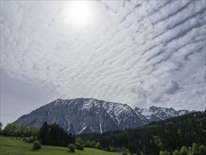 Cloudy mood over the Grimming, near Bad Mitterndorf, Styria, Austria, Europe