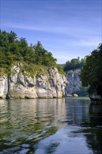 Danube Gorge, Weltenburger Enge, Gorge, Upper Jura, Weltenburg, Kelheim on the Danube, Lower