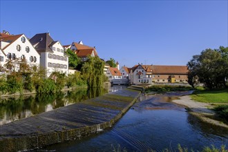 Danube in Riedlingen, Swabian Alb, Upper Danube, Upper Swabia, Swabia, Baden-Wuerttemberg, Germany,