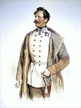 Anton von Schwarzel (1801-1865), Austrian field marshal lieutenant, Historical, digitally restored