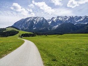 Salzkammergut cycle path, behind the Grimming, near Bad Mitterndorf, Styria, Austria, Europe