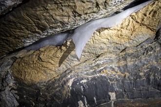 Obstans ice cave in Alta Pusteria, Carnic Alps, East Tyrol, Austria, Europe