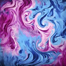 Marble textured blue and magenta chalkboard as illustration background, AI generated
