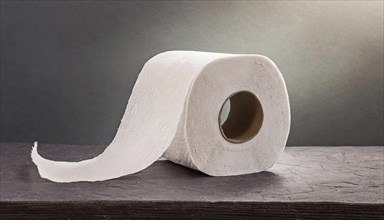 Symbol photo, a roll of toilet paper, AI generated, AI generated