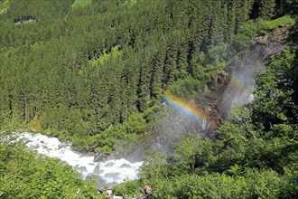 Krimml Waterfalls, Krimml Achental Valley, Hohe Tauern National Park, Krimml, Pinzgau, Austria,