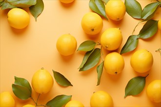Lemon fruits. KI generiert, generiert, AI generated